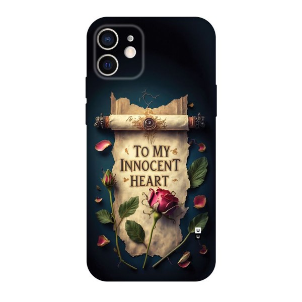 Innocence Of Heart Back Case for iPhone 12 Pro